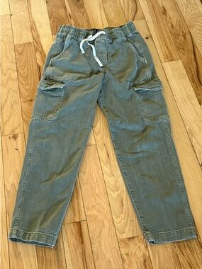 GAP cargo pants XS olive green elastic waist drawstring